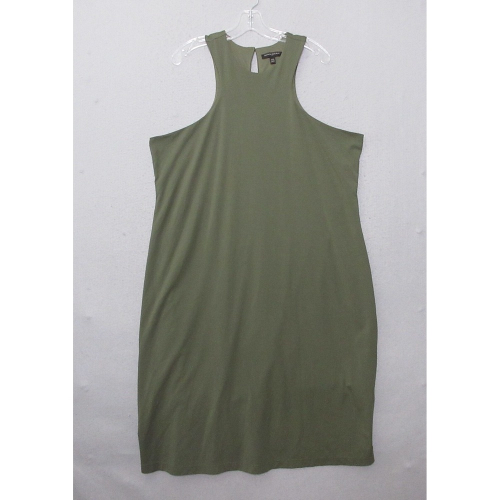 Banana Republic Factory Dress Plus XXL Green High Neck Knit Minimalist Capsule